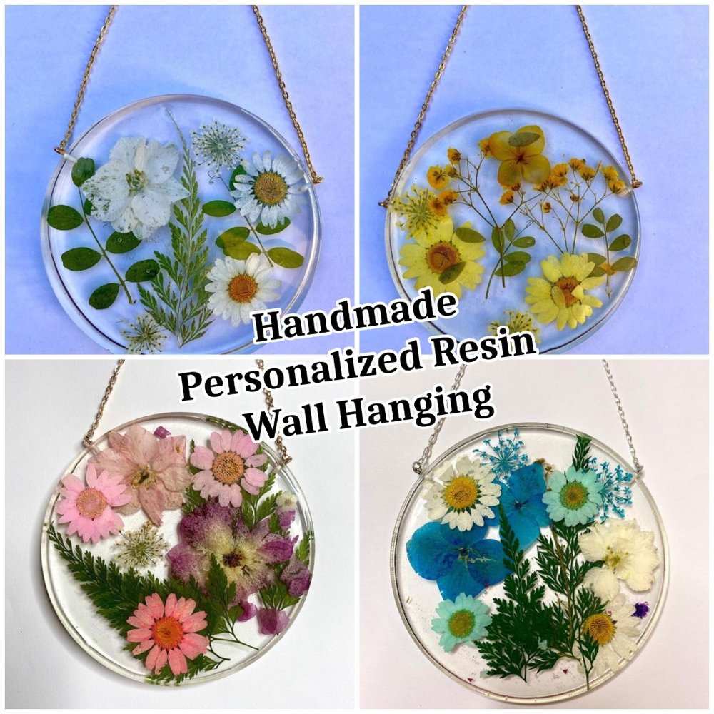 3 Handmade Persoalized Resin Wall Hanging